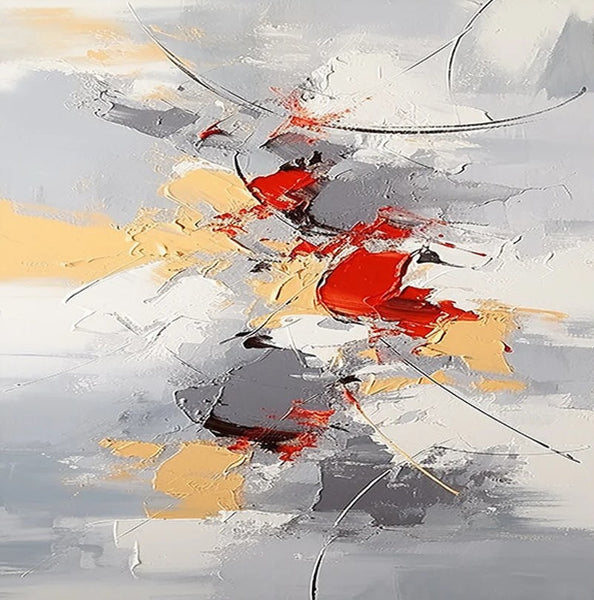 Canvas Paintings for Living Room, Large Wall Art for Bedroom, Simple Modern Art, Contemporary Art on Canvas, Hand Painted Heavy Texture Paintings-Paintingforhome