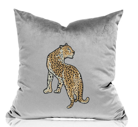 Cheetah Decorative Throw Pillows, Decorative Pillows for Living Room, Modern Sofa Pillows, Contemporary Throw Pillows-Paintingforhome