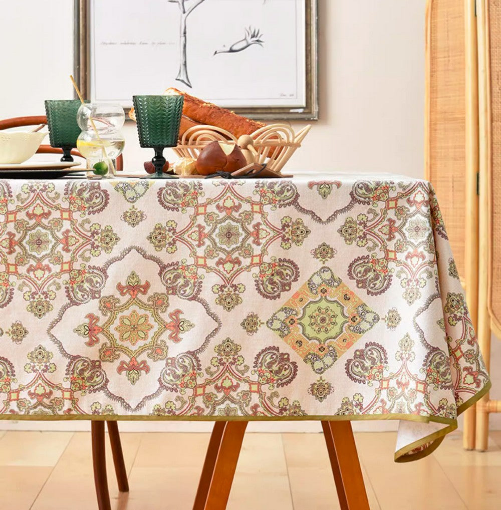 Large Rectangle Tablecloth for Dining Room Table, Rectangular Table Covers for Kitchen, Square Tablecloth for Coffee Table, Farmhouse Table Cloth, Wedding Tablecloth-Paintingforhome