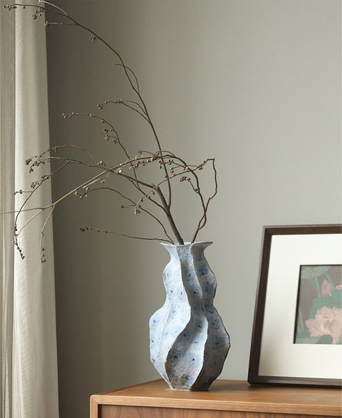 Porcelain Vases for Modern Home Decor, Contemporary Vases on Dining Table, Centerpiece Ceramic Bouquet Vases, Elegant Handmade Modern Flower Vase-Paintingforhome