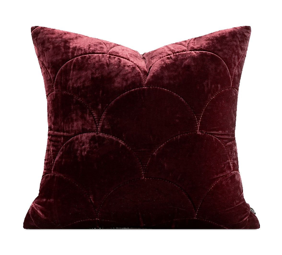 Modern Pillows for Couch, Red Decorative Pillow Covers, Decorative Throw Pillows for Living Room, Large Modern Sofa Pillows-Paintingforhome