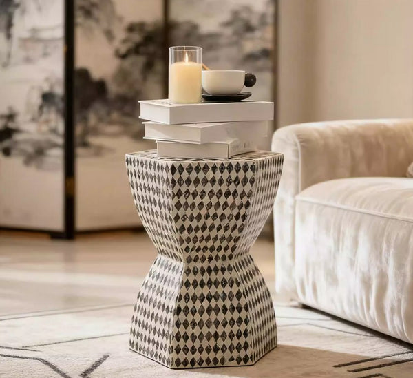 Modern Side Table, Bedside Small Side Table, Contemporary Bedside Table, Small End Table, Shell Small Sofa Side Table, Portable Casual Side Table, Creative Coffee Table, Contemporary Side Table-Paintingforhome