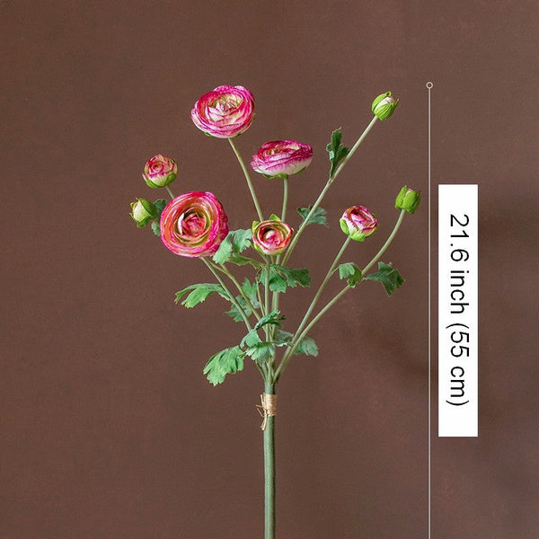 Flower Arrangement Ideas for Dining Room Table, Ranunculus Asiaticus Flowers, Simple Modern Floral Arrangement Ideas for Home Decoration, Spring Artificial Floral for Bedroom-Paintingforhome