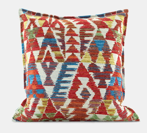 Large Decorative Pillows for Interior Design, Colorful Decorative Pillows for Couch, Luxury Modern Sofa Pillows, Modern Sofa Pillows for Living Room-Paintingforhome