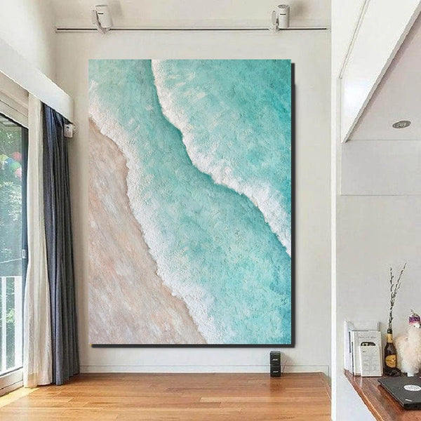 Large Painting on Canvas, Living Room Wall Art Paintings, Buy Paintings Online, Simple Acrylic Painting Ideas, Acrylic Abstract Painting Behind Couch-Paintingforhome