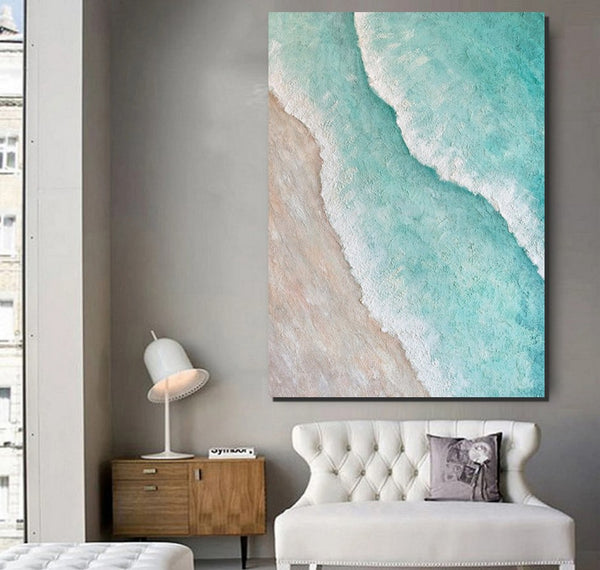 Large Painting on Canvas, Living Room Wall Art Paintings, Buy Paintings Online, Simple Acrylic Painting Ideas, Acrylic Abstract Painting Behind Couch-Paintingforhome