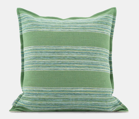 Green Modern Sofa Pillows for Couch, Contemporary Decorative Pillow Covers, Large Decorative Pillows for Living Room-Paintingforhome
