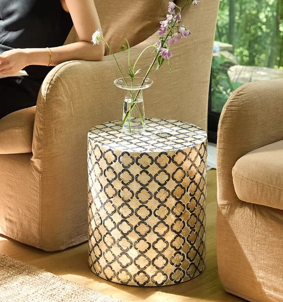 Contemporary Bedside Table, Bedside Small Side Table, Creative Coffee Table, Contemporary Side Table, Modern Side Table, Small End Table, Portable Casual Side Table, Shell Small Sofa Side Table-Paintingforhome