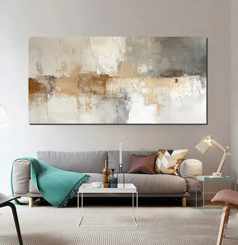 Large Modern Acrylic Painting, Hand Painted Wall Art Painting, Contemporary Canvas Artwork, Abstract Wall Art Paintings, Modern Art for Dining Room-Paintingforhome