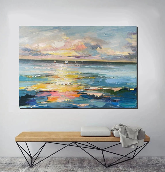 Abstract Canvas Painting, Extra Large Abstract Artwork, Modern Paintings for Dining Room, Hand Painted Canvas Art, Oversized Large Wall Art-Paintingforhome