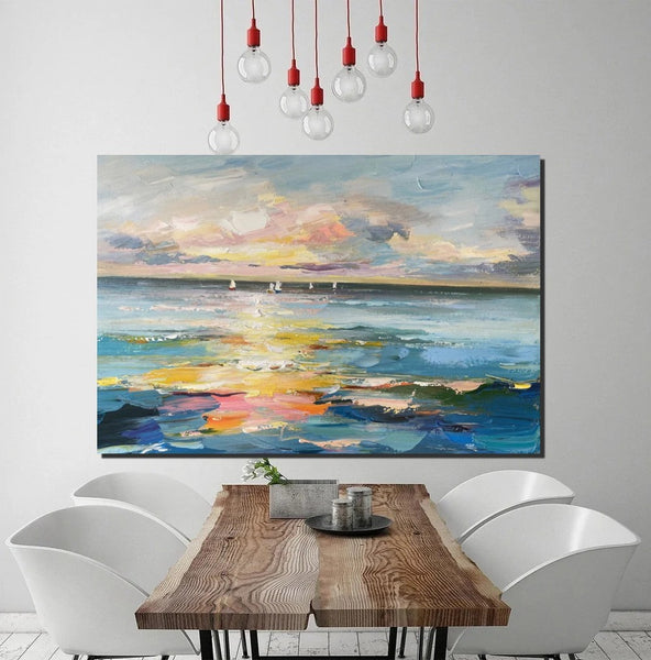 Abstract Canvas Painting, Extra Large Abstract Artwork, Modern Paintings for Dining Room, Hand Painted Canvas Art, Oversized Large Wall Art-Paintingforhome