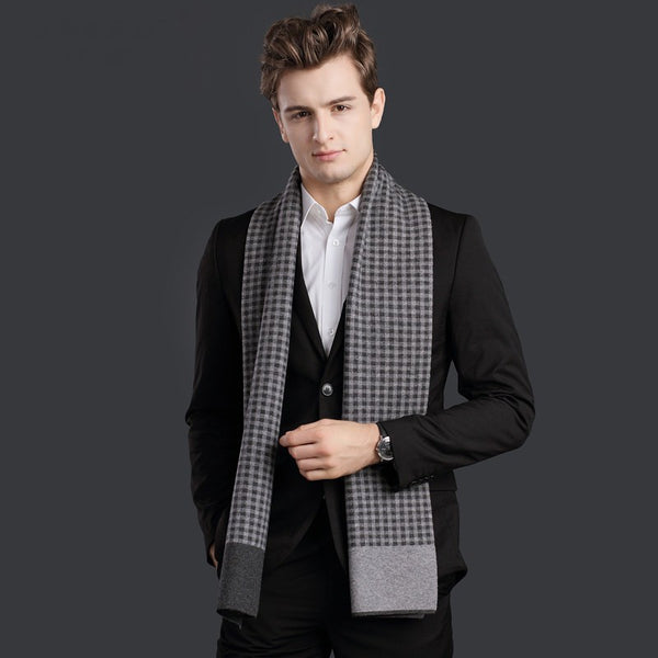 Men's Winter Scarf, Formal Men Scarf Styles, Casual Scarf Men, Modern Wool Scarf for Men, Men's Wool Scarf Winter, Business Wool Scarf for Gentleman
