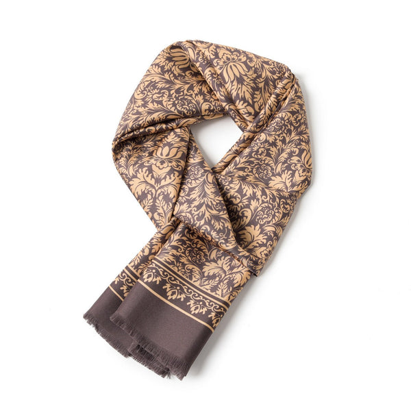 Formal Wear Silk Scarf, Silk Ascot For Men, Silk Scarf For Suit, British Style Long Scarf, Business Silk Scarf Men, Luxury Silk Neck Scarf, Mens Spring Autumn Scarf, Lightweight Silk Scarf Men