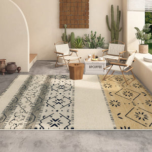 Thick Contemporary Area Rugs Next to Bed, Modern Runner Rugs for Hallway, Abstract Area Rugs for Living Room, Modern Rugs for Dining Room-Paintingforhome