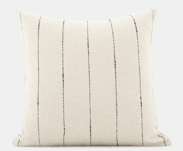 Large Modern Sofa Cushion, Beige Decorative Pillow Covers, Simple Decorative Throw Pillows for Living Room, Contemporary Modern Pillows for Couch-Paintingforhome