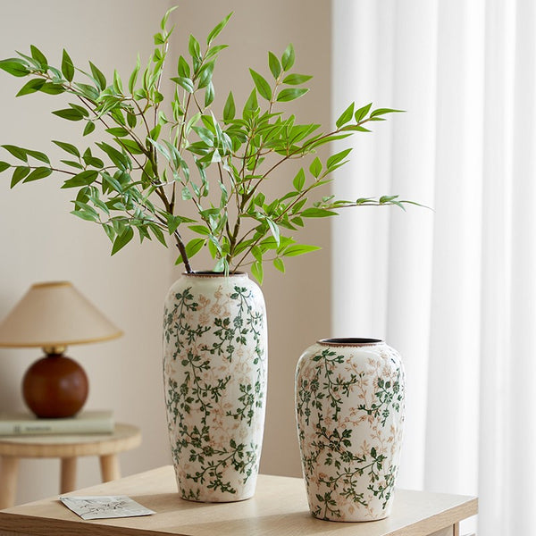 Ceramic Bouquet Vases, Porcelain Flower Vases, Rustic Flower Vases on Table, Dining Table Centerpiece, Handmade Water Holding Flower Vase-Paintingforhome