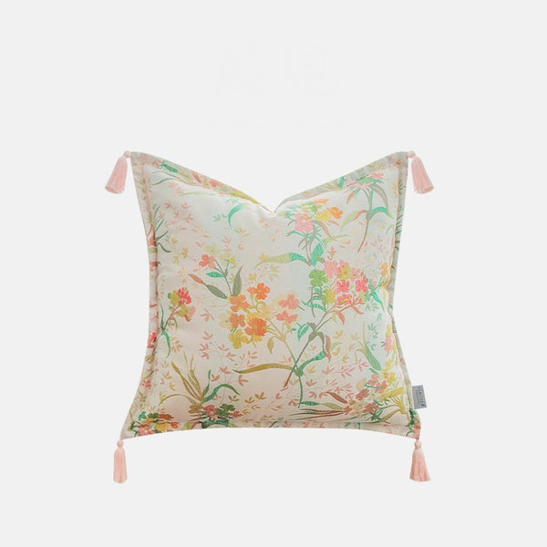 Living Room Decorative Pillows, Modern Decorative Cushions, Decorative Pillows for Bed, Decorative Pillow Arrangement Ideas for Interior Design, Embroidered Floral Bird Pattern Pillow Covers-Paintingforhome