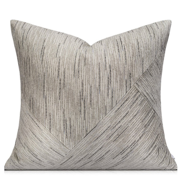 Grey Modern Pillows for Couch, Large Modern Sofa Cushion, Decorative Pillow Covers, Abstract Decorative Throw Pillows for Living Room-Paintingforhome