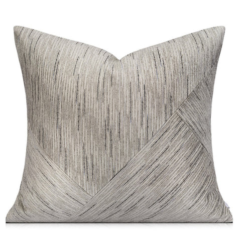 Grey Modern Pillows for Couch, Large Modern Sofa Cushion, Decorative Pillow Covers, Abstract Decorative Throw Pillows for Living Room-Paintingforhome