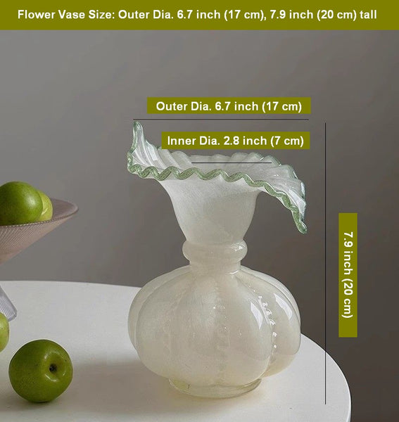 Modern Glass Flower Vases, Handmade Glass Bud Vases, Water Holding Flower Vases, Flower Vases on Table, Small Flower Vase