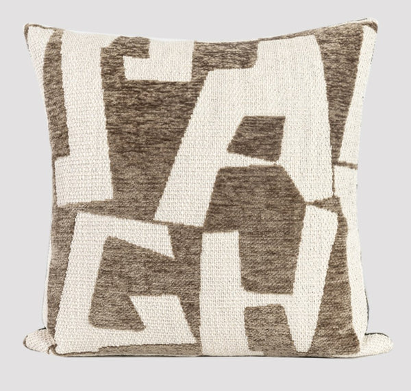 Modern Square Pillows, Contemporary Throw Pillow for Living Room, Large Abstract Throw Pillows for Couch, Modern Sofa Throw Pillows-Paintingforhome