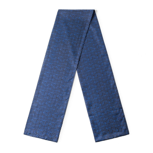 Formal Wear Silk Scarf, Silk Ascot For Men, British Style Long Scarf, Luxury Blue Silk Neck Scarf, Silk Scarf For Suit, Business Silk Scarf Men, Mens Spring Autumn Scarf, Lightweight Silk Scarf Men