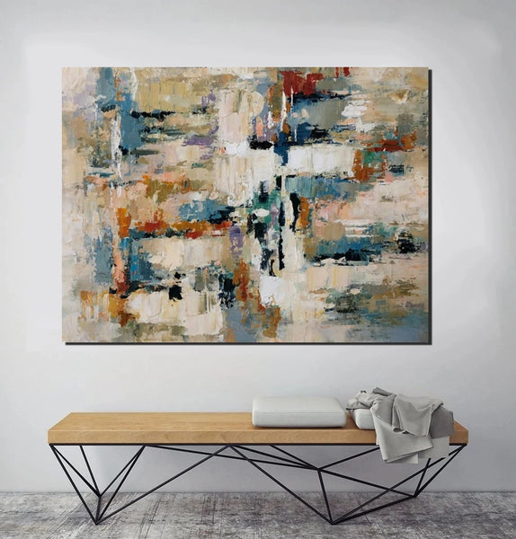 Extra Large Paintings, Acrylic Abstract Art, Modern Abstract Acrylic Painting, Living Room Wall Painting, Large Paintings for Living Room-Paintingforhome