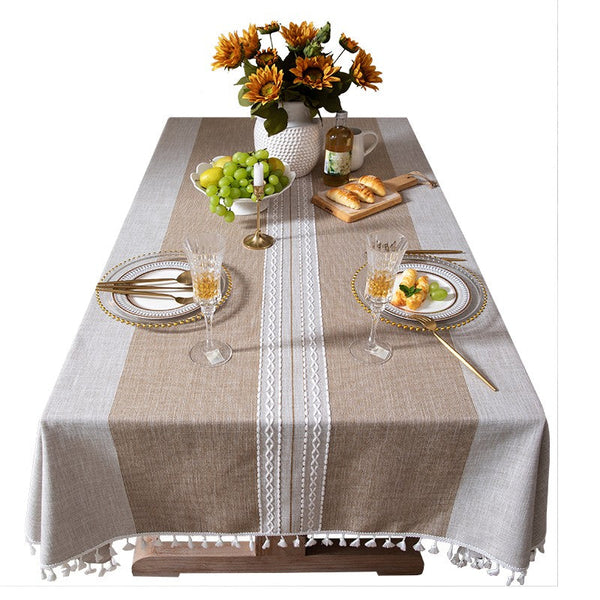 Large Cotton and Linen Rectangle Table Covers for Dining Room Table, Modern Table Cloth for Kitchen, Rectangular Tablecloths for Coffee Table-Paintingforhome