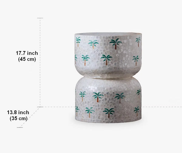 Contemporary Bedside Table, Bedside Small Side Table, Creative Coffee Table, Elegant Small End Table, Modern Side Table, Contemporary Side Table, Portable Casual Side Table, Shell Small Sofa Side Table-Paintingforhome