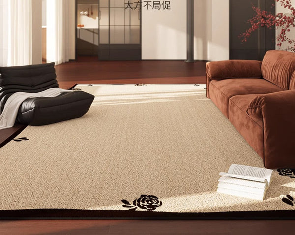 Contemporary Modern Rugs, Geometric Contemporary Rugs Next to Bed, Modern Rugs for Dining Room, Mid Century Area Rugs for Living Room-Paintingforhome