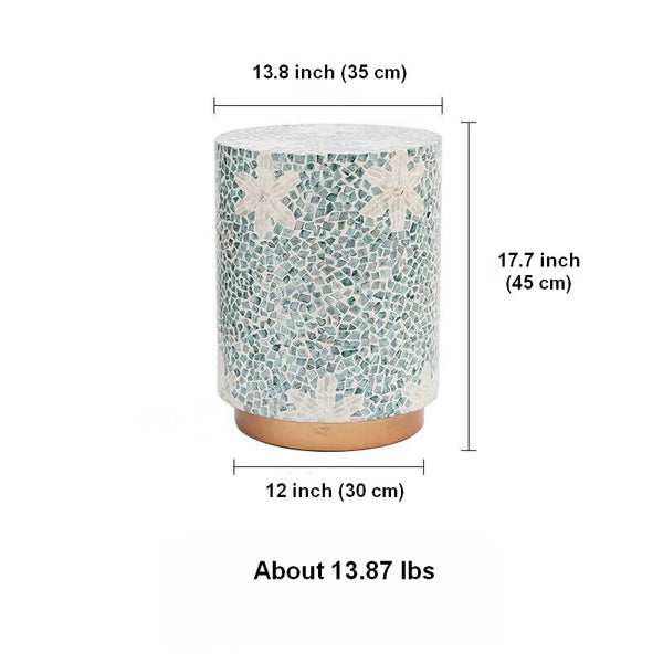 Modern Small Sofa Side Table, Unique Small End Table, Creative Coffee Table, Contemporary Round Side Table, Portable Casual Side Table-Paintingforhome
