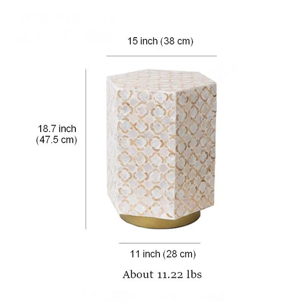 Creative Coffee Table, Contemporary Small Sofa Side Table, Shell Small Side Table, Portable Casual Side Table, Unique Small End Table-Paintingforhome