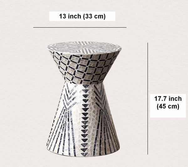 Modern Portable Casual Side Table, Contemporary Round Side Table, Creative Coffee Table, Bedside Small Side Table, Shell Small Sofa Side Table-Paintingforhome