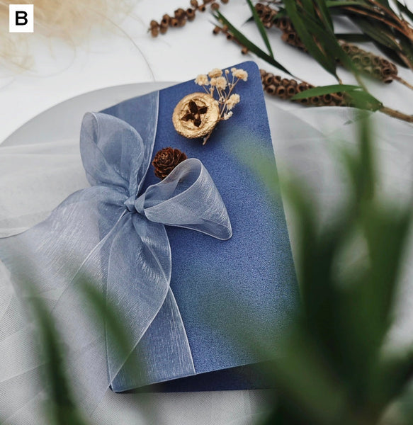 Creative Birthday Greeting Card, Unique Anniversary Greeting Card, Beautiful Valentine's Day Greeting Card, Wedding Greeting Card, Original Handmade Dried Flower Bowknot Greeting Cards-Paintingforhome