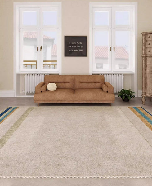 Modern Rugs under Dining Room Table, Abstract Area Rugs for Living Room, Modern Carpets for Kitchen, Geometric Contemporary Modern Rugs Next to Bed-Paintingforhome