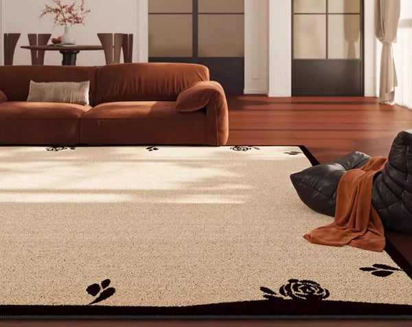 Contemporary Modern Rugs, Geometric Contemporary Rugs Next to Bed, Modern Rugs for Dining Room, Mid Century Area Rugs for Living Room-Paintingforhome