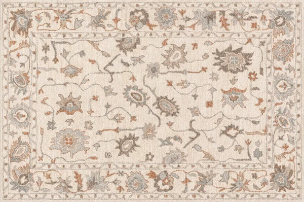 Flower Pattern Modern Rugs for Farmhouse, Bedroom Modern Rugs, Modern Rugs for Dining Room, Modern Rugs for Living Room-Paintingforhome