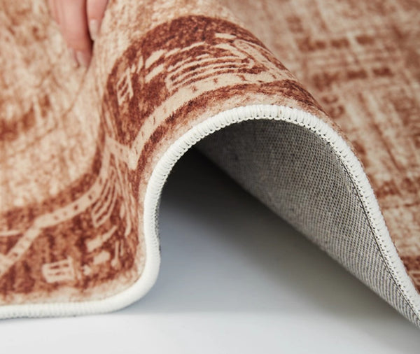 Large Abstract Rugs for Living Room, Mid Century Geometric Contemporary Modern Rugs Next to Bed, Large Modern Area Rugs-Paintingforhome