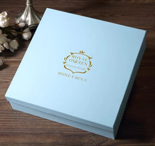 Royal Porcelain Tea Cup Saucer Set, Elegant British Ceramic Coffee Cups, Unique British Tea Cup and Saucer in Gift Box-Paintingforhome