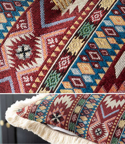 Unique Decorative Throw Pillows, Bohemian Decorative Sofa Pillows for Living Room, Extra Large Modern Geometric Pillows, Oriental Throw Pillow for Couch-Paintingforhome