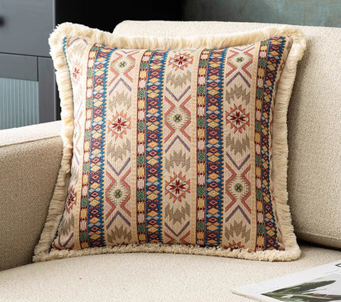 Unique Decorative Throw Pillows, Bohemian Decorative Sofa Pillows for Living Room, Extra Large Modern Geometric Pillows, Oriental Throw Pillow for Couch-Paintingforhome