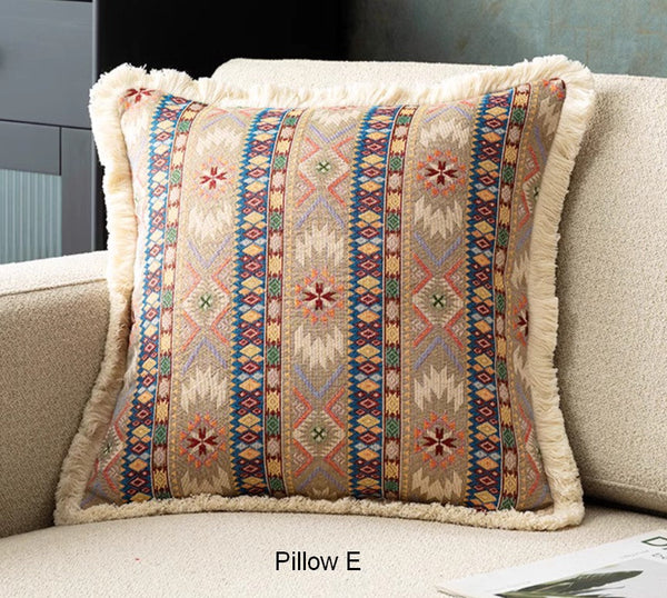 Extra Large Modern Geometric Pillows, Decorative Throw Pillows for Bedroom, Bohemian Decorative Sofa Pillows for Living Room, Oriental Throw Pillow for Couch-Paintingforhome