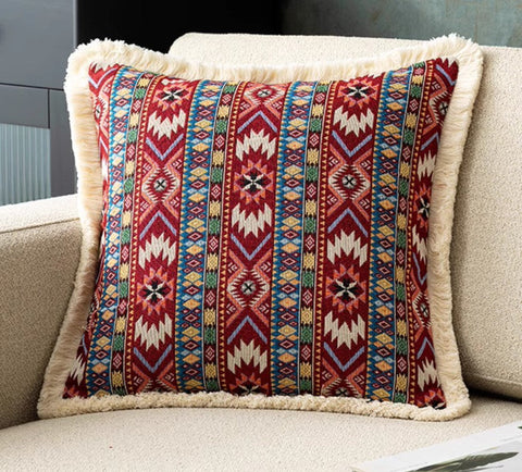 Decorative Throw Pillows for Bedroom, Bohemian Decorative Sofa Pillows for Living Room, Extra Large Modern Geometric Pillows, Oriental Throw Pillow for Couch-Paintingforhome