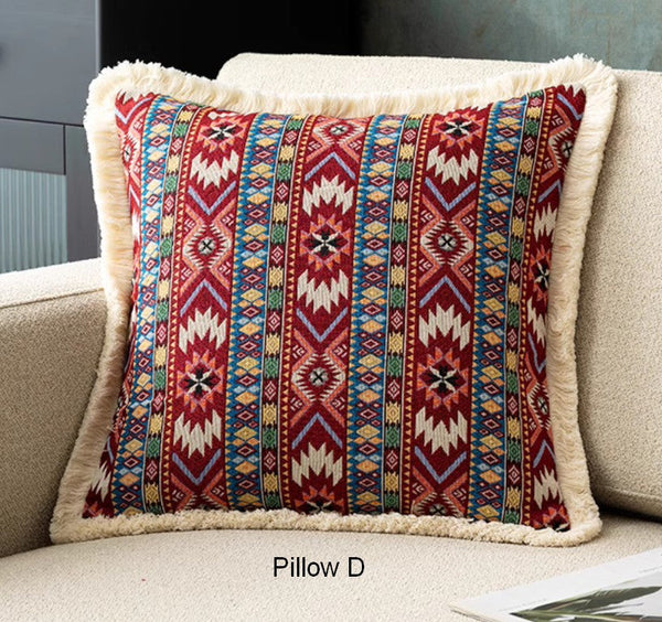 Large Bohemian Decorative Sofa Pillows for Living Room, Modern Geometric Pillows, Decorative Throw Pillows for Bedroom, Oriental Throw Pillow for Couch-Paintingforhome