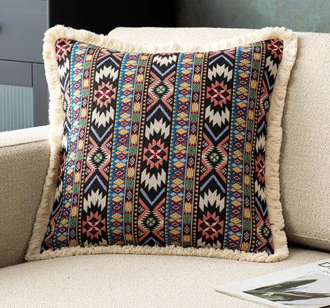 Extra Large Modern Geometric Pillows, Decorative Throw Pillows for Bedroom, Bohemian Decorative Sofa Pillows for Living Room, Oriental Throw Pillow for Couch-Paintingforhome