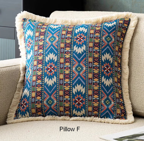 Extra Large Modern Geometric Pillows, Decorative Throw Pillows for Bedroom, Bohemian Decorative Sofa Pillows for Living Room, Oriental Throw Pillow for Couch-Paintingforhome