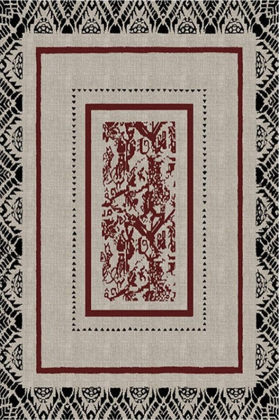 Dining Room Floor Rugs, Abstract Contemporary Rugs for Bedroom, Mid Century Area Rugs for Living Room, Elegant Modern Area Rugs under Sofa, Modern Carpets for Office-Paintingforhome