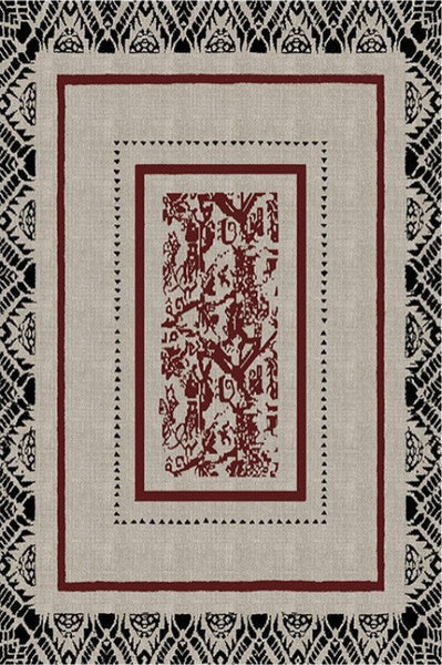 Dining Room Floor Rugs, Abstract Contemporary Rugs for Bedroom, Mid Century Area Rugs for Living Room, Elegant Modern Area Rugs under Sofa, Modern Carpets for Office-Paintingforhome