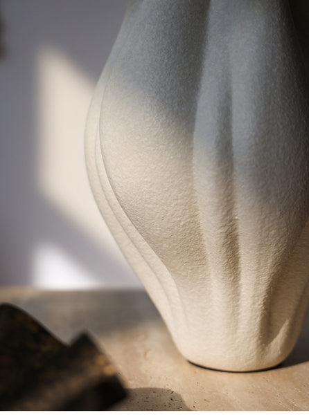 Unique Handmade Modern Flower Vase, Large Porcelain Vases for Modern Home Decor, Centerpiece Ceramic Bouquet Vases, Contemporary Vases on Dining Table-Paintingforhome