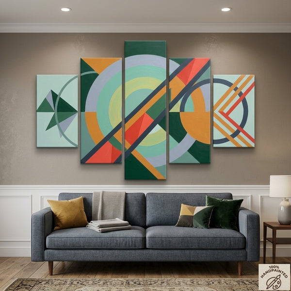 Large Modern Canvas Art, Modern Wall Art Paintings for Living Room, Original Abstract Paintings